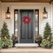Northlight; Northlight Red Berries Artificial Christmas Wreath - 22" - Unlit; Category:Decorated Wreaths; Image:2